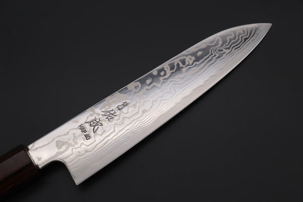 Custom Limited Edition, Sukenari HAP-40 Nickel Damascus Wa Santoku 190mm (7.4 inch, SCL-508)