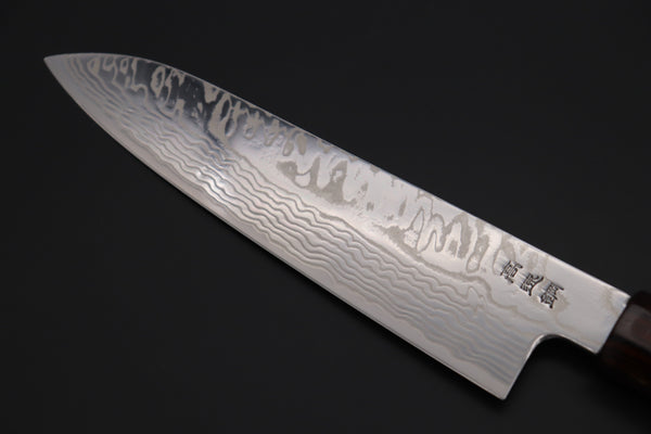 Custom Limited Edition, Sukenari HAP-40 Nickel Damascus Wa Santoku 190mm (7.4 inch, SCL-508)