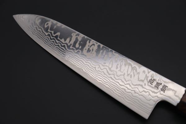 Custom Limited Edition, Sukenari HAP-40 Nickel Damascus Wa Santoku 190mm (7.4 inch, SCL-509)