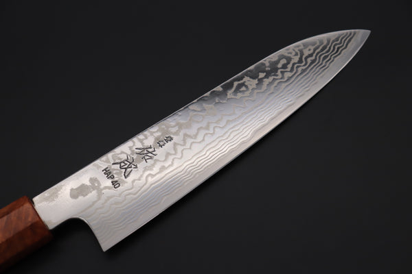 Custom Limited Edition, Sukenari HAP-40 Nickel Damascus Wa Santoku 190mm (7.4 inch, SCL-510)