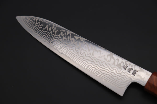 Custom Limited Edition, Sukenari HAP-40 Nickel Damascus Wa Santoku 190mm (7.4 inch, SCL-510)