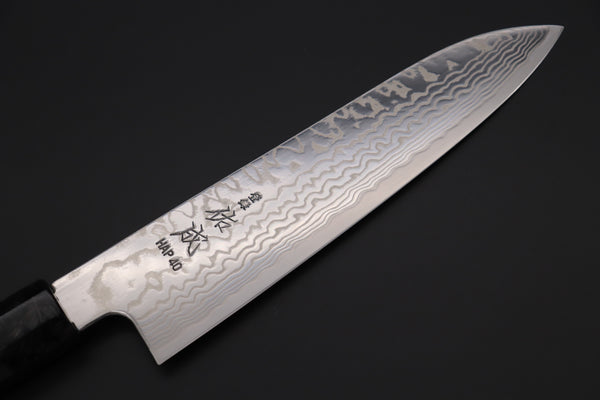 Custom Limited Edition, Sukenari HAP-40 Nickel Damascus Wa Santoku 190mm (7.4 inch, SCL-511)