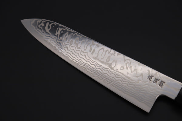 Custom Limited Edition, Sukenari HAP-40 Nickel Damascus Wa Santoku 190mm (7.4 inch, SCL-511)