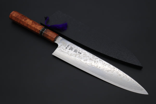 Custom Limited Edition, Sukenari HAP-40 Nickel Damascus Wa Gyuto 240mm (9.4 inch, SCL-516)