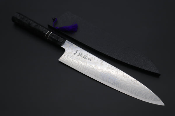 Custom Limited Edition, Sukenari HAP-40 Nickel Damascus Wa Gyuto 240mm (9.4 inch, SCL-515)