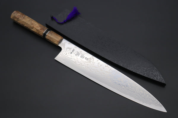 Custom Limited Edition, Sukenari HAP-40 Nickel Damascus Wa Gyuto 270mm (10.6 inch, SCL-519)