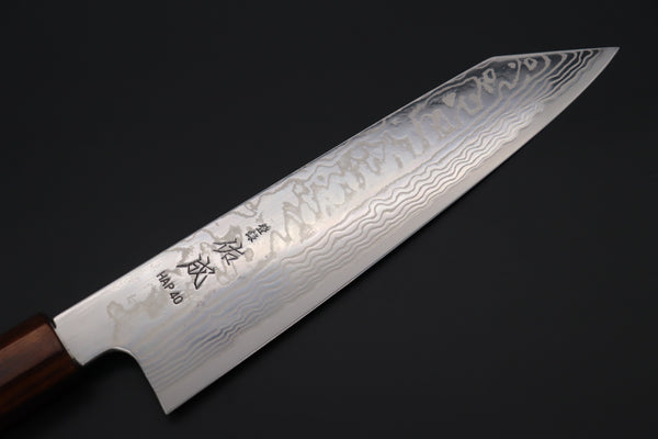 Custom Limited Edition, Sukenari HAP-40 Nickel Damascus Kiritsuke 210mm (8.2 inch, SCL-522)