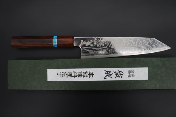 Custom Limited Edition, Sukenari HAP-40 Nickel Damascus Kiritsuke 210mm (8.2 inch, SCL-522)