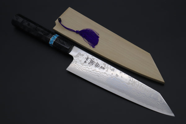 Custom Limited Edition, Sukenari HAP-40 Nickel Damascus Kiritsuke 210mm (8.2 inch, SCL-520)