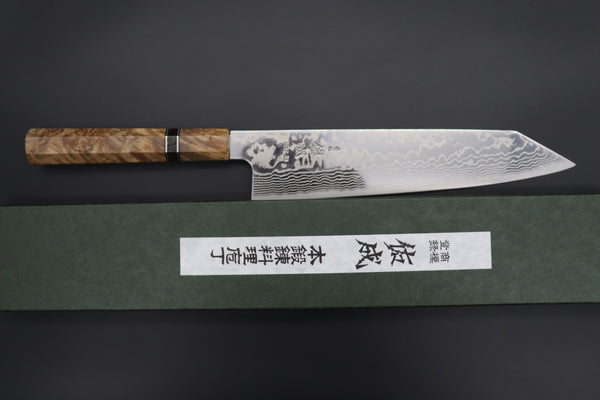 Custom Limited Edition, Sukenari HAP-40 Nickel Damascus Kiritsuke 240mm (9.4 inch, SCL-523)