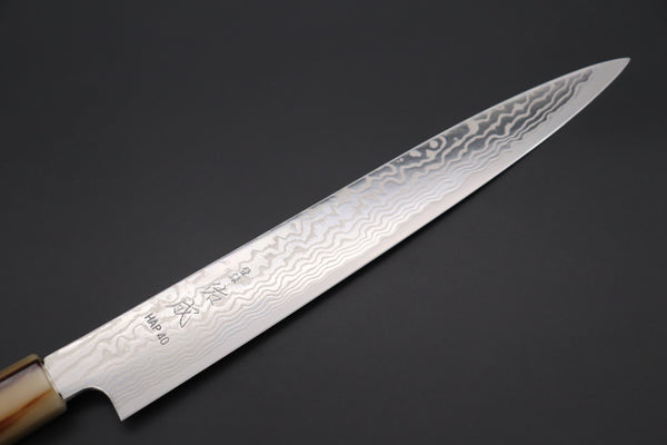 Custom Limited Edition, Sukenari HAP-40 Nickel Damascus Wa Sijihiki 240mm (9.4 inch, SCL-527)