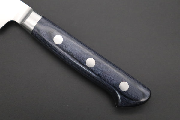 JCK Natures Blue Clouds AUS-8 Basic Series BCAP-8 Kiritsuke Petty 140mm (5.5 inch, Royal Blue-Purple Pakka Wood Handle)