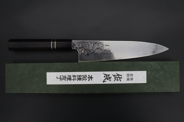 Custom Limited Edition, Sukenari STRIX Nickel Damascus Wa Gyuto 210mm (8.2 inch, SCL-530)