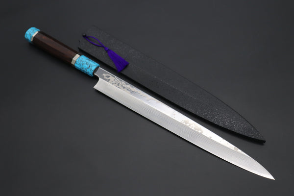 Custom Limited Edition, Sukenari Gingami No.3 Nickel Damascus Yanagiba 300mm (11.8 inch, SCL-535)