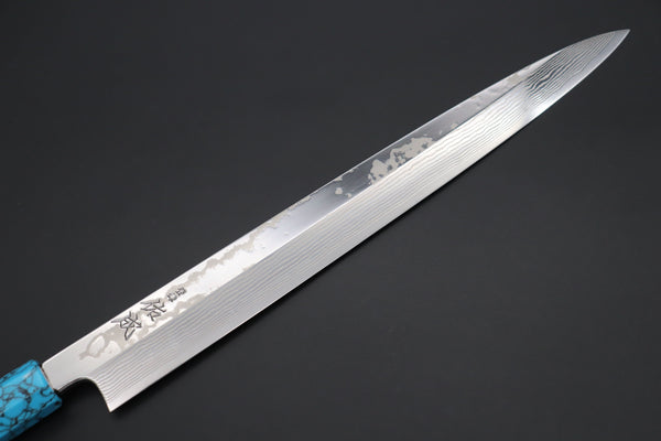 Custom Limited Edition, Sukenari Gingami No.3 Nickel Damascus Yanagiba 300mm (11.8 inch, SCL-535)