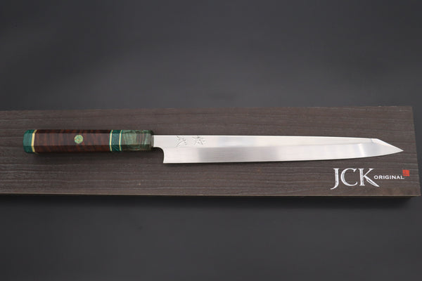 Custom Limited Edition, Sukenari Honyaki SG-II Series HSG-9 Kiritsuke Yanagiba 270mm (10.6 Inch, Single Bevel Edge)