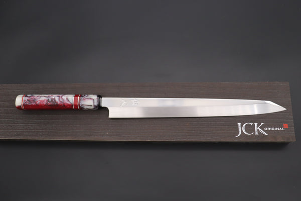 Custom Limited Edition, Sukenari Honyaki SG-II Series HSG-11 Kiritsuke Yanagiba 300mm (11.8 Inch, Single Bevel Edge)