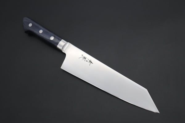 JCK Natures Blue Clouds AUS-8 Basic Series BCAP-9 Bunka (Kiritsuke) 190mm (7.4 inch, Royal Blue-Purple Pakka Wood Handle)