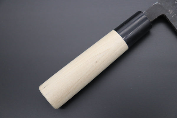 Fu-Rin-Ka-Zan Deba Fu-Rin-Ka-Zan Kurouchi White Steel No.2 Series Deba (Oval Shaped Magnolia Wood Handle with Water Buffalo Ferrules, 165mm and 180mm)