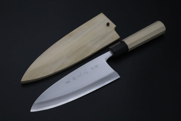 Fu-Rin-Ka-Zan Deba FG-10L Deba 165mm (6.4inch) / Left Handed "Left Handed Version !!" Fu-Rin-Ka-Zan Hon Kasumi Series Gingami No.3 FG-10L Deba 165mm (Hon Deba, 6.4 Inch)