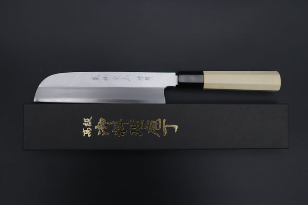 Fu-Rin-Ka-Zan Kama Usuba FG-13L Kama Usuba 180mm (7inch) / Left Handed Version "Left Handed Version" Fu-Rin-Ka-Zan Hon Kasumi Series Gingami No.3 FG-13L Kama Usuba 180mm (7 Inch)