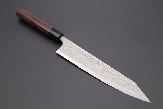 Fu-Rin-Ka-Zan Kiritsuke FASD-8 Kiritsuke Gyuto 240mm (9.4 inch) Fu-Rin-Ka-Zan Aogami Super Custom Damascus Series FASD-8 Kiritsuke Gyuto 240mm (9.4 inch, Octagonal Red-Sandalwood Handle)