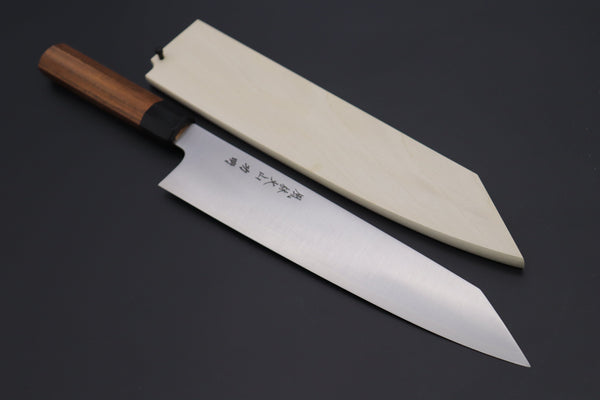 Fu-Rin-Ka-Zan Kiritsuke Fu-Rin-Ka-Zan R-2 Clad Wa Series Kiritsuke (210mm to 270mm, 3 sizes, Octagon Shaped Bocote Wood Handle)