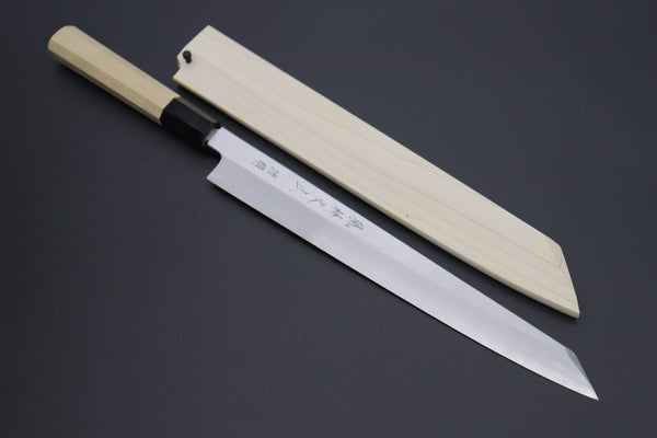 Fu-Rin-Ka-Zan Kiritsuke Yanagiba Fu-Rin-Ka-Zan Limited, (FSO-86) Hon Kasumi White Steel No.1 Kiritsuke Yanagiba 270mm(10.6 inch, Octagonal Magnolia Wood Handle)