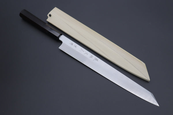 Fu-Rin-Ka-Zan Kiritsuke Yanagiba Fu-Rin-Ka-Zan Limited, (FSO-87) Hon Kasumi White Steel No.1 Kiritsuke Yanagiba 270mm(10.6 inch, Octagonal Ebonywood Handle)