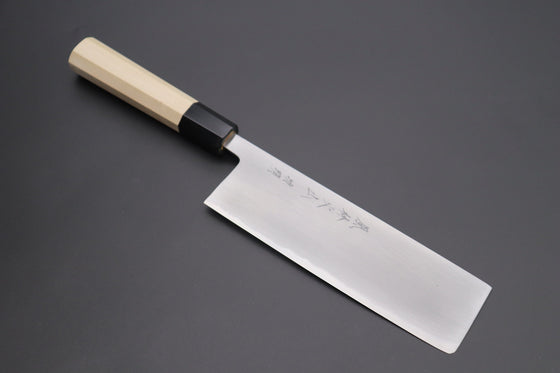 Fu-Rin-Ka-Zan Nakiri FW-10 Nakiri 180mm (Traditional Nakiri Shape 7inch) Fu-Rin-Ka-Zan White Steel No.2 Wa Series FW-10 Nakiri 180mm (Traditional Nakiri Shape, 7inch)