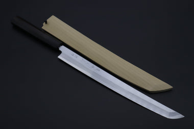 Fu-Rin-Ka-Zan Sakimaru Takohiki FSO-100 Sakimaru Takohiki 300mm (11.8 inch) Fu-Rin-Ka-Zan Limited, FSO-100 Hon Kasumi Blue Steel No.1 Sakimaru Takohiki 300mm (11.8 Inch, Octagonal Ebonywood Handle)