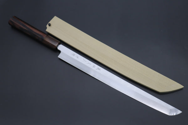 Fu-Rin-Ka-Zan Sakimaru Takohiki FSO-100 Sakimaru Takohiki 300mm (11.8 inch) Fu-Rin-Ka-Zan Limited, FSO-100 Hon Kasumi Blue Steel No.1 Sakimaru Takohiki 300mm (11.8 Inch, Octagonal Ebonywood Handle)