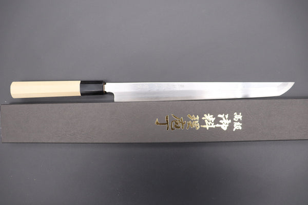 Fu-Rin-Ka-Zan Sakimaru Takohiki Fu-Rin-Ka-Zan Limited, FSO-13M Blue Steel No.1 Suminagashi Sakimaru Takohiki 270mm (10.6 inch)