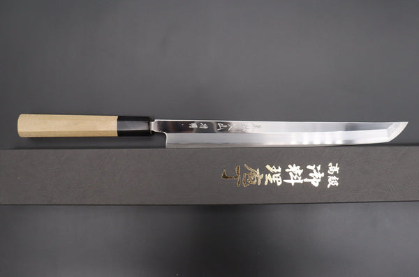 Fu-Rin-Ka-Zan Sakimaru Takohiki FSO-64 Sakimaru Takohiki 270mm (10.6inch) Fu-Rin-Ka-Zan Limited, Hon Kasumi Blue Steel No.1 Sakimaru Takohiki 270mm (Perfectly Mirror Polished Blade, 10.6 Inch, FSO-64)