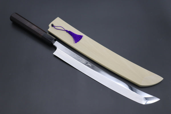 Fu-Rin-Ka-Zan Sakimaru Takohiki FSO-91 Sakimaru-Takohiki 300mm (11.8 inch) Fu-Rin-Ka-Zan Limited, Solid VG-10 Special Order Made FSO-91 Sakimaru Takohiki 300mm (Curved Blade Version, Perfectly Mirror Polished)