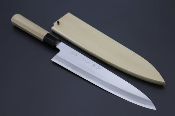 Fu-Rin-Ka-Zan Wa Gyuto FBS-4 Wa Gyuto 240mm (9.4inch) / Right Handed Fu-Rin-Ka-Zan Hon Kasumi Series Blue Steel No.2 Wa Gyuto (Single Bevel Edge, 210m to 270mm, 3 sizes)