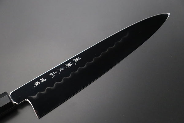 Fu-Rin-Ka-Zan Wa Gyuto Fu-Rin-Ka-Zan Limited, FSO-103 Honyaki White Steel No.3 Wa Gyuto 270mm (10.6 inch, Perfectly Mirror Polished Blade, Octagonal Ebonywood Handle)