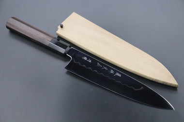 Fu-Rin-Ka-Zan Wa Gyuto Fu-Rin-Ka-Zan Limited, FSO-92 Honyaki White Steel No.3 Wa Gyuto 210mm (8.2 inch, Perfectly Mirror Polished Blade, Octagonal Ebonywood Handle)