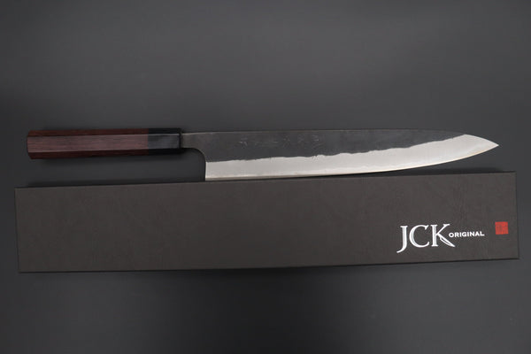 Fu-Rin-Ka-Zan Wa Sujihiki Fu-Rin-Ka-Zan Aogami Super Kurouchi Series Wa Sujihiki (240mm & 270mm, 2 Sizes, Octagon Shaped Red-Sandal Wood Handle)