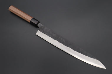 Fu-Rin-Ka-Zan Wa Sujihiki Fu-Rin-Ka-Zan Aogami Super Kurouchi Series Wa Sujihiki (240mm & 270mm, 2 Sizes, Octagon Shaped Walnut-Wood Handle)