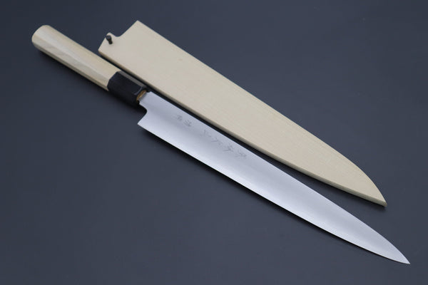 Fu-Rin-Ka-Zan Wa Sujihiki FG-3 Wa Sujihiki 270mm(10.6 inch) Fu-Rin-Ka-Zan Hon Kasumi Gingami No.3 Wa Sujihiki (240mm and 270mm, 2 Sizes, Double Bevel Edge)