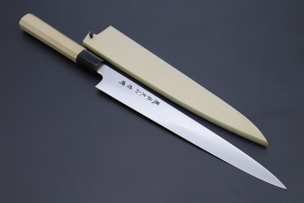 Fu-Rin-Ka-Zan Wa Sujihiki Fu-Rin-Ka-Zan R-2 Clad Wa Series Wa Sujihiki (240mm and 270mm, 2 sizes, Octagon Shaped Magnolia Wood Handle)