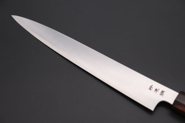 Fu-Rin-Ka-Zan Wa Sujihiki FR2YP-49 Wa Sujihiki 240mm (9.4 Inch) Fu-Rin-Ka-Zan YUTAKA 豊佳 Series R-2 Edition FR2YP-49 Wa Sujihiki 240mm (9.4 Inch, Octagonal Desert Ironwood Handle with Composite Turquoise Gemstone Ring and Nickel Silver Spacers)