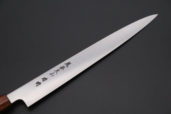 Fu-Rin-Ka-Zan Wa Sujihiki FR2YP-56 Wa Sujihiki 270mm (10.6 Inch) Fu-Rin-Ka-Zan YUTAKA 豊佳 Series R-2 Edition FR2YP-56 Wa Sujihiki 270mm (10.6 Inch, Octagonal Desert Ironwood Handle with Composite Turquoise Gemstone Ring and Nickel Silver Spacers)