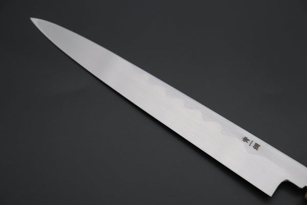 Fu-Rin-Ka-Zan Yanagiba Fu-Rin-Ka-Zan Limited, Hon Kasumi Blue Steel No.1 Yanagiba 270mm(10.6inch), Perfectly Mirror Polished Blade for Face Side blade (FSO-2B)