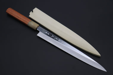 Fu-Rin-Ka-Zan Yanagiba Fu-Rin-Ka-Zan Limited, Hon Kasumi Blue Steel No.1 Yanagiba 270mm(10.6inch), Perfectly Mirror Polished Blade for Face Side blade (FSO-2B)