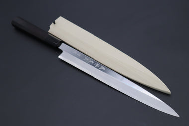 Fu-Rin-Ka-Zan Yanagiba FSO-2 Yanagiba 270mm (10.6 inch) Fu-Rin-Ka-Zan Limited, Hon Kasumi White Steel No.1 Yanagiba 270mm (10.6 inch, Perfectly Mirror Polished Blade for Face Side blade,FSO-2)