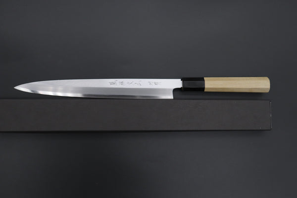 Fu-Rin-Ka-Zan Yanagiba FB-1 Yanagiba 240mm (9.4inch) / Left Handed "Left Handed Version ! "Fu-Rin-Ka-Zan Hon Kasumi Series Blue Steel No.2 FB-1L Yanagiba 240mm (9.4 Inch)
