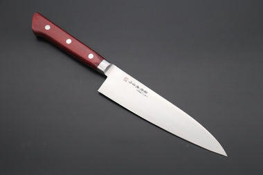 Fujiwara Kanefusa Gyuto Fujiwara Kanefusa FKM Series Gyuto (150mm to 300mm, 6 sizes, Wine Color Pakka Wood Handle))