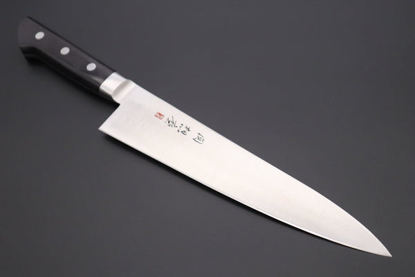 Fujiwara Kanefusa Gyuto 想磨 SOUMA (Fujiwara Kanefusa) FKM Series Gyuto (150mm to 300mm, 6 sizes, Black Pakka Wood Handle)